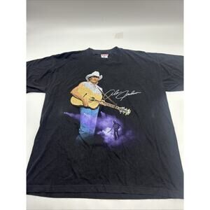 VINTAGE 90'S ALAN JACKSON Band T-shirt Men's Size XL BLACK MADE IN USA